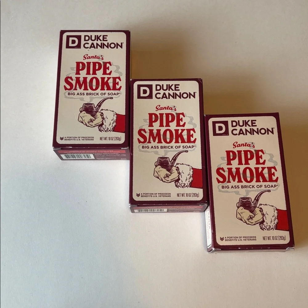 Duke Cannon | Bundle Santa’s Pipe Smoke Big Brick of Soap Limited Edition 2 NWT